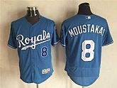 Kansas City Royals #8 Mike Moustakas Blue 2016 Flexbase Collection Stitched Baseball Jersey,baseball caps,new era cap wholesale,wholesale hats