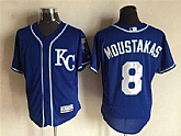 Kansas City Royals #8 Mike Moustakas Blue KC 2016 Flexbase Collection Stitched Baseball Jersey,baseball caps,new era cap wholesale,wholesale hats
