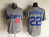 Los Angeles Dodgers #22 Clayton Kershaw Gray 2016 Flexbase Collection Stitched Jersey,baseball caps,new era cap wholesale,wholesale hats