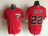 Minesota Twins #22 Miguel Sano Red New Cool Base Stitched MLB Jersey,baseball caps,new era cap wholesale,wholesale hats