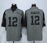 Nike Limited New York Jets #12 Namath Gray Men's Gridiron Gray Stitched NFL Jersey,baseball caps,new era cap wholesale,wholesale hats