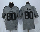 Nike Limited San Francisco 49ers #80 Rice Gray Men's Gridiron Gray Stitched NFL Jersey,baseball caps,new era cap wholesale,wholesale hats