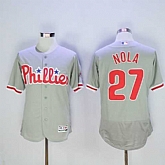 Philadelphia Phillies #27 Aaron Nola Gray 2016 Flexbase Collection Stitched Baseball Jersey,baseball caps,new era cap wholesale,wholesale hats
