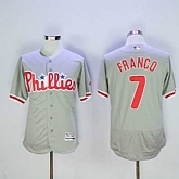 Philadelphia Phillies #7 Maikel Franco Gray 2016 Flexbase Collection Stitched Baseball Jersey,baseball caps,new era cap wholesale,wholesale hats