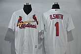 St. Louis Cardinals #1 Ozzie Smith White New Cool Base Stitched Baseball Jersey,baseball caps,new era cap wholesale,wholesale hats
