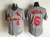 St. Louis Cardinals #6 Stan Musial Gray 2016 Flexbase Collection Stitched Baseball Jersey,baseball caps,new era cap wholesale,wholesale hats