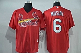St. Louis Cardinals #6 Stan Musial Red New Cool Base Stitched Baseball Jersey,baseball caps,new era cap wholesale,wholesale hats