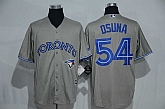 Toronto Blue Jays #54 Roberto Osuna Gray New Cool Base Stitched Baseball Jersey,baseball caps,new era cap wholesale,wholesale hats