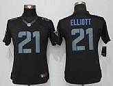 Women Limited Nike Dallas Cowboys #21 Elliott Impact Black Stitched Jersey,baseball caps,new era cap wholesale,wholesale hats