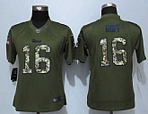 Women Limited Nike St. Louis Rams #16 Jared Goff Green Salute To Service Stitched NFL Jersey,baseball caps,new era cap wholesale,wholesale hats
