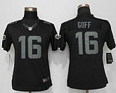 Women Limited Nike St. Louis Rams #16 Jared Goff Impact Black Stitched Jersey,baseball caps,new era cap wholesale,wholesale hats