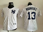 Youth New York Yankees #13 Alex Rodriguez White Name Back New Cool Base Stitched Baseball Jersey,baseball caps,new era cap wholesale,wholesale hats