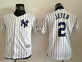 Youth New York Yankees #2 Derek Jeter White Name Back New Cool Base Stitched Baseball Jersey,baseball caps,new era cap wholesale,wholesale hats