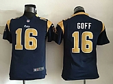 Youth Nike St. Louis Rams #16 Jared Goff Navy Blue Stitched NFL Game Jersey