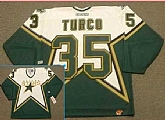 Dallas Stars #35 Turco Green-White CCM Throwback Stitched NHL Jersey,baseball caps,new era cap wholesale,wholesale hats