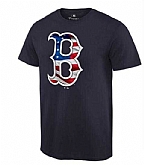 Men's Boston Red Sox Navy Banner Wave T-Shirt,baseball caps,new era cap wholesale,wholesale hats