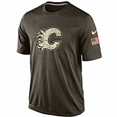 Men's Calgary Flames Salute To Service Nike Dri-FIT T-Shirt,baseball caps,new era cap wholesale,wholesale hats