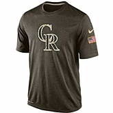 Men's Colorado Rockies Salute To Service Nike Dri-FIT T-Shirt,baseball caps,new era cap wholesale,wholesale hats