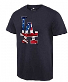 Men's Los Angeles Dodgers Navy Banner Wave T-Shirt,baseball caps,new era cap wholesale,wholesale hats