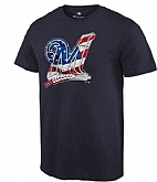 Men's Milwaukee Brewers Navy Banner Wave T-Shirt,baseball caps,new era cap wholesale,wholesale hats