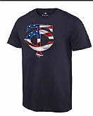 Men's Minnesota Twins Navy Banner Wave T-Shirt,baseball caps,new era cap wholesale,wholesale hats