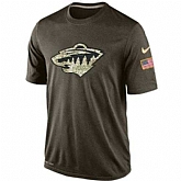 Men's Minnesota Wild Salute To Service Nike Dri-FIT T-Shirt,baseball caps,new era cap wholesale,wholesale hats