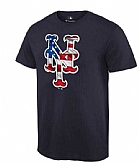 Men's New York Mets Navy Banner Wave T-Shirt,baseball caps,new era cap wholesale,wholesale hats