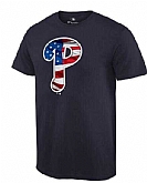 Men's Philadelphia Phillies Navy Banner Wave T-Shirt,baseball caps,new era cap wholesale,wholesale hats