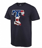 Men's Texas Rangers Navy Banner Wave T-Shirt,baseball caps,new era cap wholesale,wholesale hats