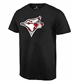 Men's Toronto Blue Jays Black Banner Wave T-Shirt,baseball caps,new era cap wholesale,wholesale hats