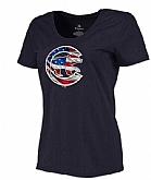 Women's Chicago Cubs Navy Plus Sizes Banner Wave T-Shirt,baseball caps,new era cap wholesale,wholesale hats