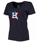 Women's Houston Astros Navy Plus Sizes Banner Wave T-Shirt,baseball caps,new era cap wholesale,wholesale hats