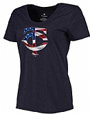 Women's Minnesota Twins Navy Plus Sizes Banner Wave T-Shirt,baseball caps,new era cap wholesale,wholesale hats