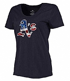 Women's Oakland Athletics Navy Plus Sizes Banner Wave T-Shirt,baseball caps,new era cap wholesale,wholesale hats