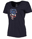 Women's San Francisco Giants Navy Plus Sizes Banner Wave T-Shirt,baseball caps,new era cap wholesale,wholesale hats