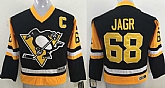 Youth Pittsburgh Penguins #68 Jaromir Jagr CCM Throwback Black Stitched NHL Jersey,baseball caps,new era cap wholesale,wholesale hats