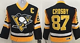 Youth Pittsburgh Penguins #87 Sidney Crosby Black CCM Throwback Stitched Jerseys,baseball caps,new era cap wholesale,wholesale hats