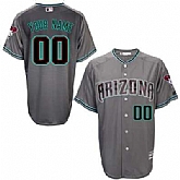 Arizona Diamondbacks Customized Men's Gray-Green Flexbase Collection Stitched Baseball Jersey,baseball caps,new era cap wholesale,wholesale hats