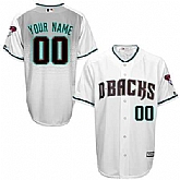 Arizona Diamondbacks Customized Men's White-Green Flexbase Collection Stitched Baseball Jersey,baseball caps,new era cap wholesale,wholesale hats