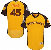 Baltimore Orioles #45 Mark Trumbo Gold Men's 2016 All Star American League Stitched Baseball Jersey,baseball caps,new era cap wholesale,wholesale hats