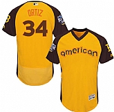 Boston Red Sox #34 David Ortiz Gold Men's 2016 All Star American League Stitched Baseball Jersey,baseball caps,new era cap wholesale,wholesale hats