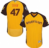 Boston Red Sox #47 Travis Shaw Gold Men's 2016 All Star American League Stitched Baseball Jersey,baseball caps,new era cap wholesale,wholesale hats