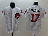 Chicago Cubs #17 Kris Bryant White Strip USA Independence Day 2016 Flexbase Collection Stitched Baseball Jersey,baseball caps,new era cap wholesale,wholesale hats