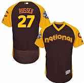 Chicago Cubs #27 Addison Russell Brown Men's 2016 All Star National League Stitched Baseball Jersey,baseball caps,new era cap wholesale,wholesale hats