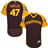 Chicago Cubs #47 Miguel Montero Brown Men's 2016 All Star National League Stitched Baseball Jersey,baseball caps,new era cap wholesale,wholesale hats