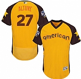 Houston Astros #27 Jose Altuve Gold Men's 2016 All Star American League Stitched Baseball Jersey,baseball caps,new era cap wholesale,wholesale hats