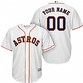 Houston Astros Customized White Men's New Cool Base Stitched MLB Jersey,baseball caps,new era cap wholesale,wholesale hats