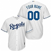 Kansas City Royals Customized White Men's New Cool Base Stitched MLB Jersey,baseball caps,new era cap wholesale,wholesale hats