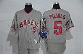 Los Angeles Angels Of Anaheim #5 Albert Pujols Gray 2016 Flexbase Collection Stitched Jersey,baseball caps,new era cap wholesale,wholesale hats