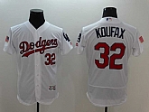Los Angeles Dodgers #32 Sandy Koufax White USA Independence Day 2016 Flexbase Collection Stitched Baseball Jersey,baseball caps,new era cap wholesale,wholesale hats